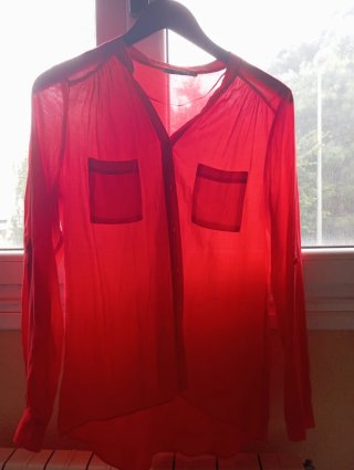 Camisa manga larga roja