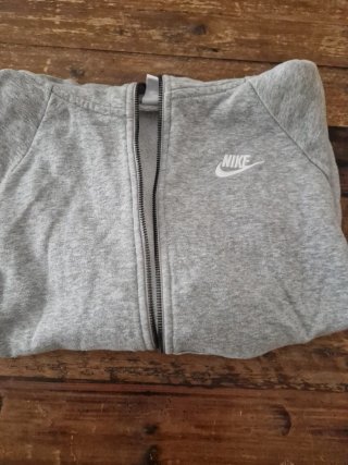 Sudadera Nike Gris con Cremallera