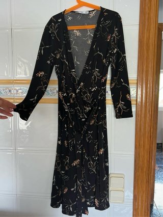 Vestido kimono estampado