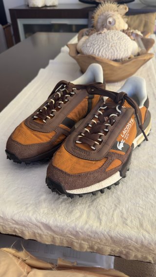 Tenis Lacoste Elite Marrón/Naranja