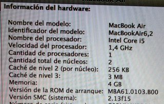 MacBook Air A1466 Plata