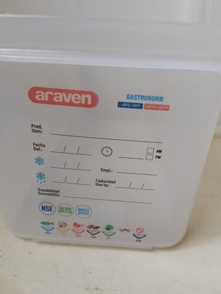 Contenitore Alimenti Araven 4L Rosso Trasparente