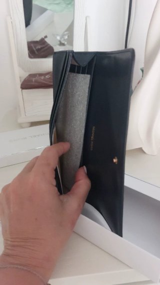 Portafoglio Michael Kors vera pelle blu
