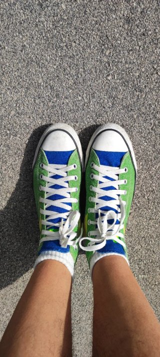 Converse All Star Scarpe Verdi Multicolore