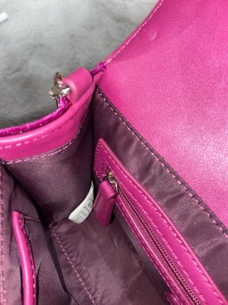 Borsa Mario Valentino viola velluto con catena oro