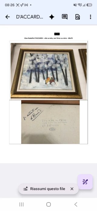 Gian Rodolfo D'ACCARDI - Olio su tela 60x70