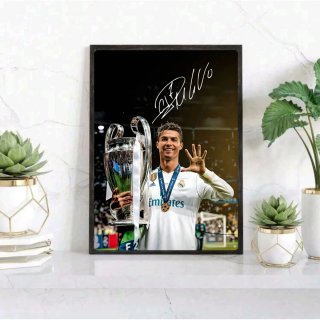 Quadro Cristiano Ronaldo con Trofeo