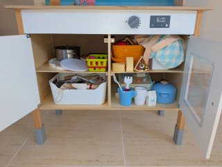 Cocina de juguete infantil de madera - cocinita