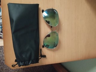 Gafas de sol Aviator espejo verde