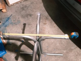 Patas para mesa de metal plateadas