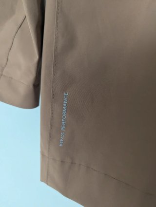 Chaqueta impermeable Mango Marrón Talla M