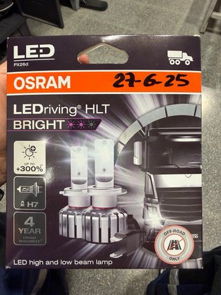 Bombillas LED H7 para Camión OSRAM 24V