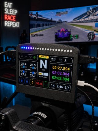 DDU 7 pulgadas Sim Racing con LEDs RPM Moza