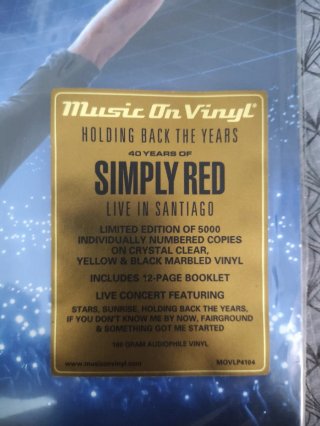 Simply Red Live in Santiago Vinilo Edición Limitad