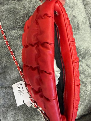 Borsa Labelrose rossa trapuntata stile elegante
