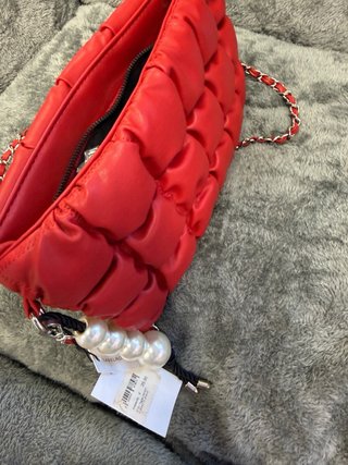 Borsa Labelrose rossa trapuntata stile elegante