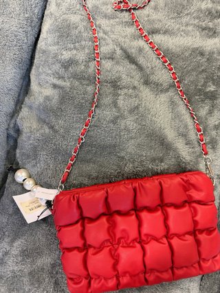 Borsa Labelrose rossa trapuntata stile elegante