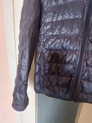 Piumino EA7 Emporio Armani Nero con Cappuccio