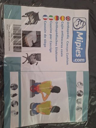 Cojín Ortopédico para Coxis Gris/Azul