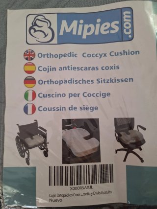 Cojín Ortopédico para Coxis Gris/Azul