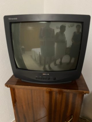 Televisor Samsung Antiguo Negro