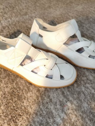 Sandalias blancas mujer