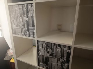 Mueble blanco modular,