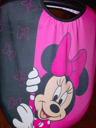 Silla de coche Minnie Mouse rosa