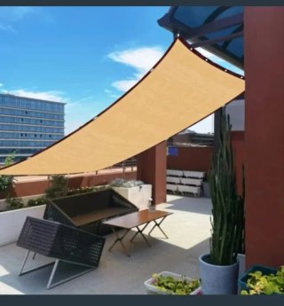 Toldo Malla Sombra Rectangular 3X6 Metros