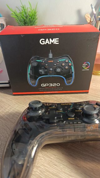 Mando PC Game Transparente Negro