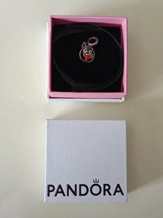 Abalorio Pandora Corazón Rojo Plata Lilo & Stich
