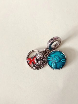 Abalorio Pandora Corazón Rojo Plata Lilo & Stich