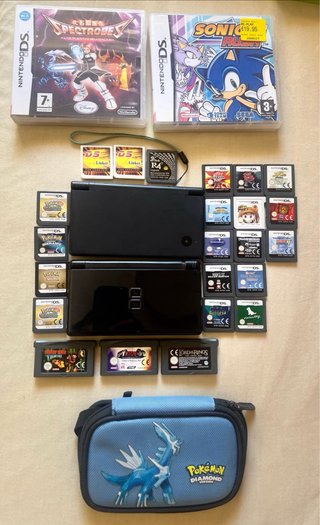 Lote Nintendo DS Lite + DSi + 19 Juegos