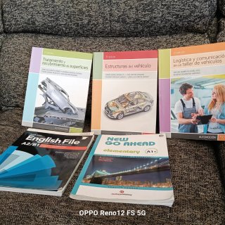 Lote 5 libros mecánica automoción