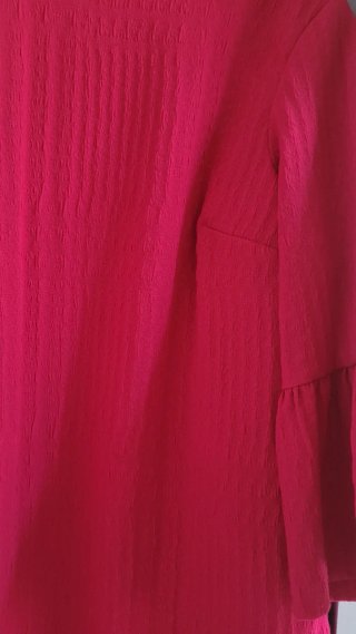 Vestito Zara Rosa Manica Svasata