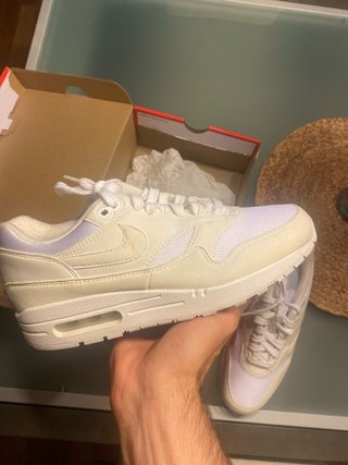 Nike Air Max 1 Beige/Blanco Talla 40