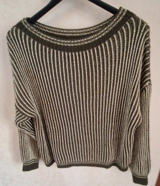 Maglia donna leggera oro/verde taglia unica