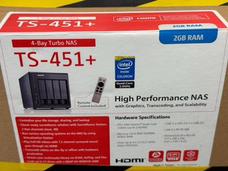 QNAP NAS TS-451+ 4 HDD + 8GB RAM Ampliada Max