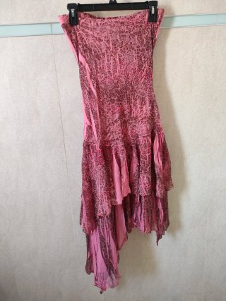 Vestido estampado animal con foulard