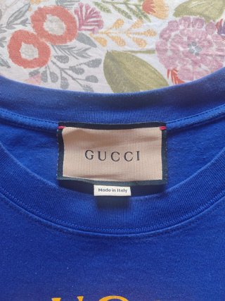 Camiseta original Gucci Azul Talla S