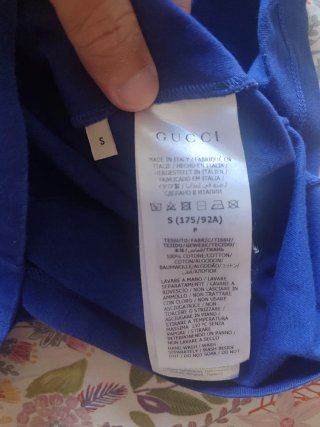 Camiseta original Gucci Azul Talla S