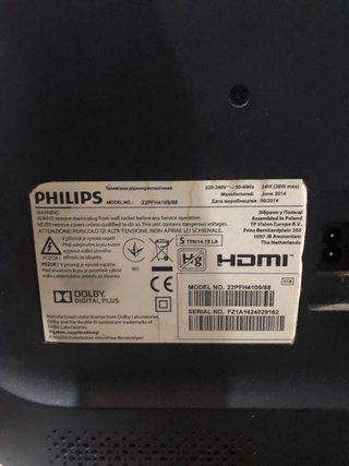 Televisor Philips Negro