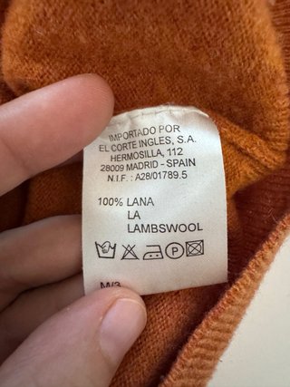 Jersey 100% lana naranja