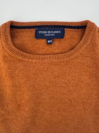 Jersey 100% lana naranja
