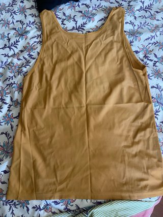 Camiseta sin mangas Adidas amarilla