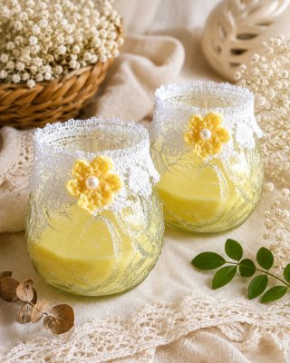 Pack 2 velas decorativas de limón