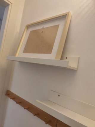 Conjunto recibidor perchero madera
