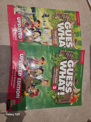Libros inglés cambridge 3° primaria. Guess what!