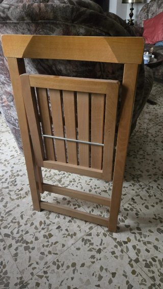 Pack 4 Sillas plegables de Madera Maciza
