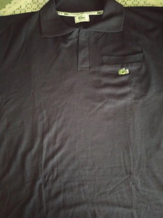 Polo Lacoste Manga Corta azul marino